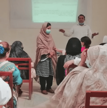 Training teachers at Shahibagh Campus