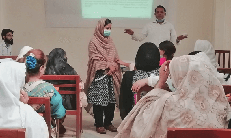 Training teachers at Shahibagh Campus
