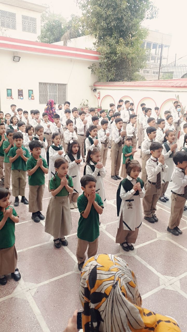 Alhamdulillah – Some random pictures from morning assemblies at Forces School Shahibagh Campus